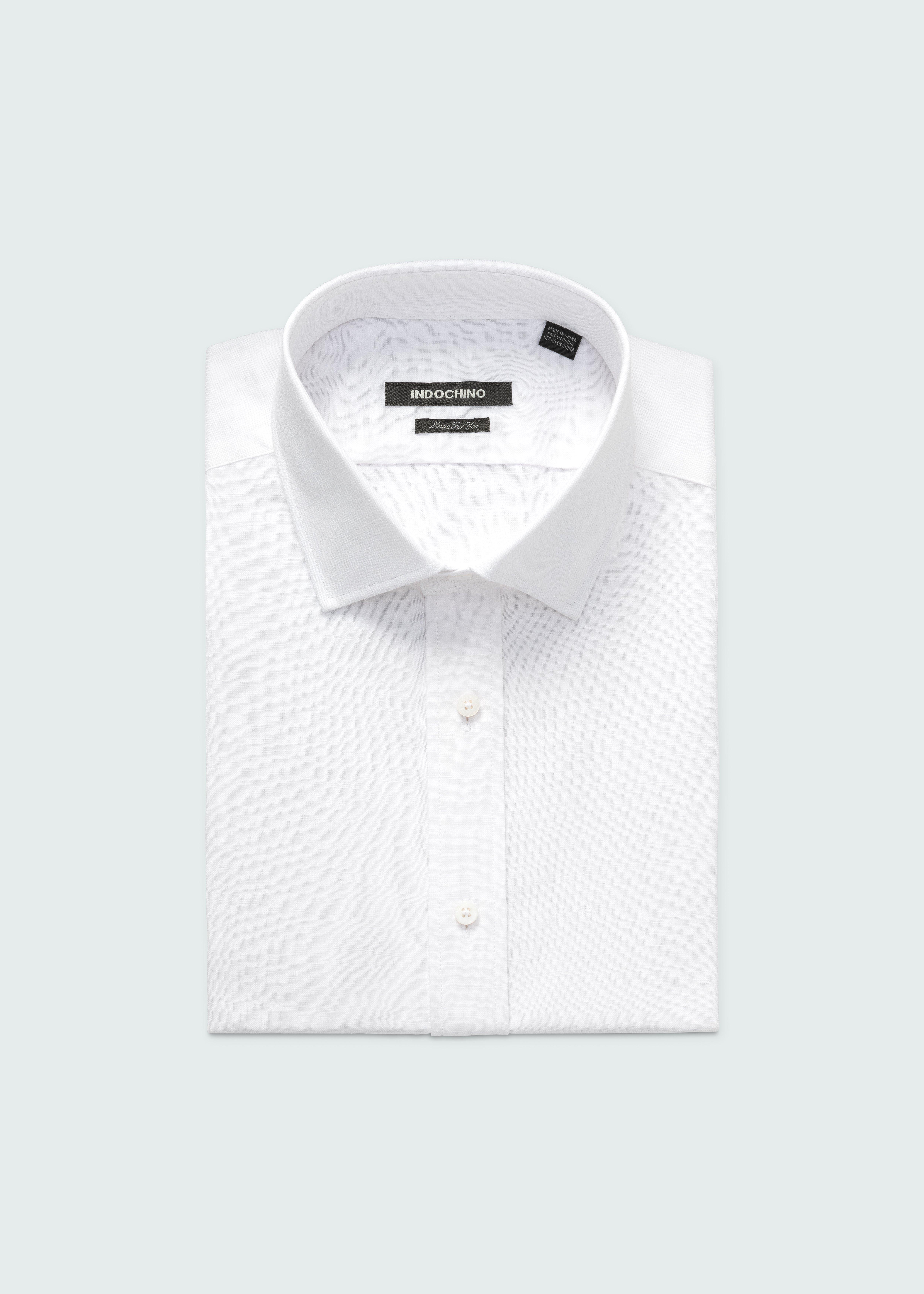 Sudbury Cotton Linen White Shirt