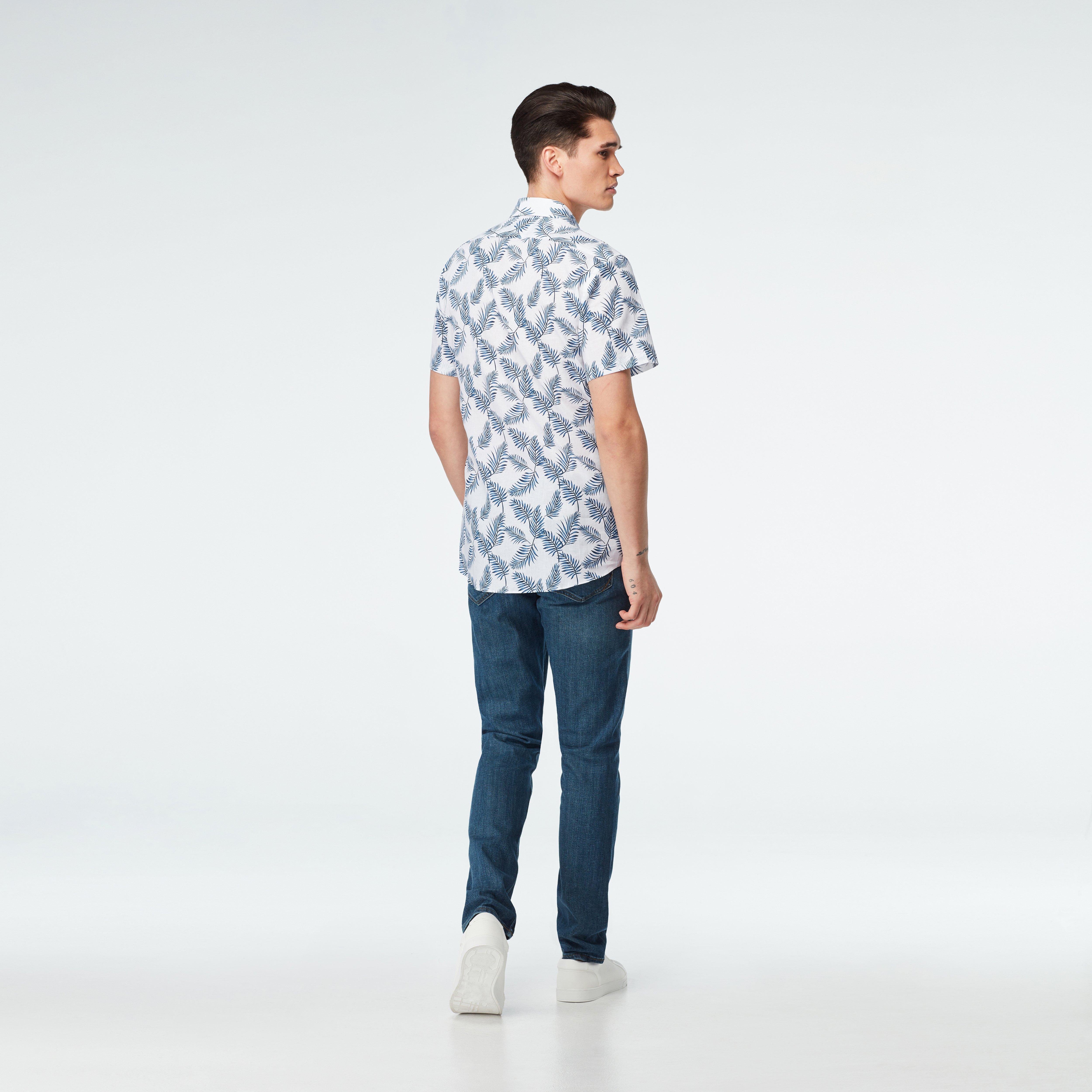 Seaham Palm Print Casual Shirt