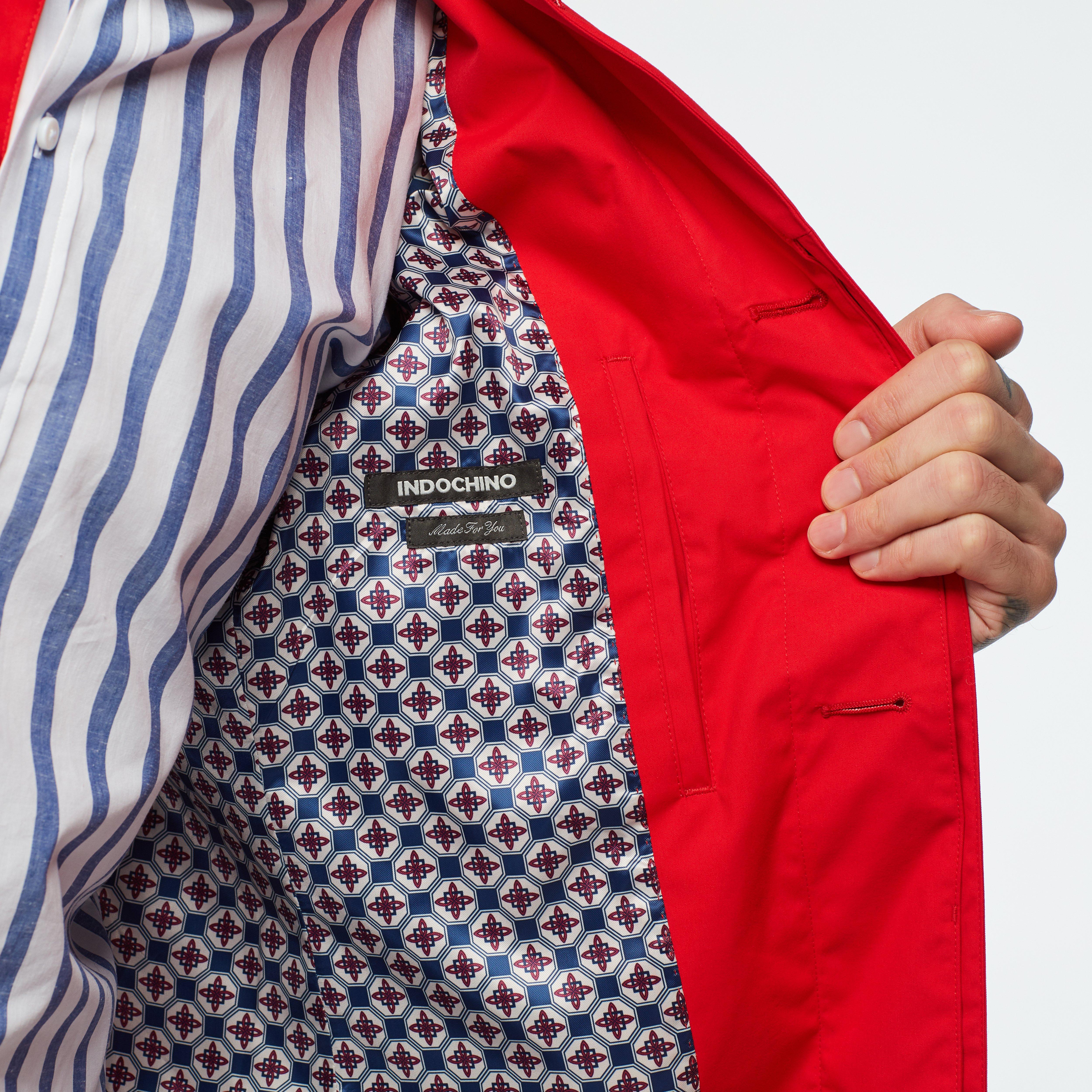 Hadlow Red Hooded Raincoat 3 Hadlow Red Hooded Raincoat