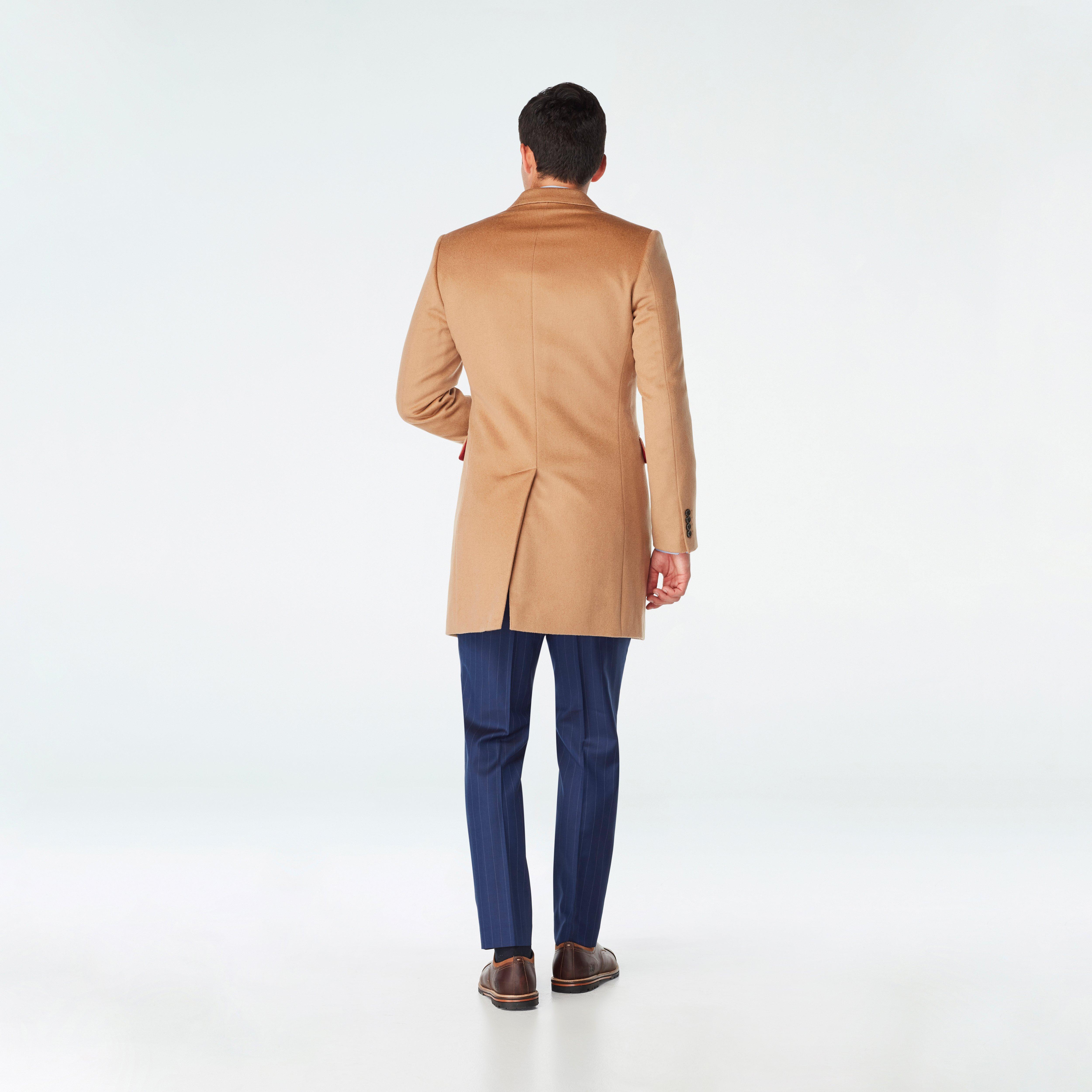 Heartford Camel Quilted Overcoat