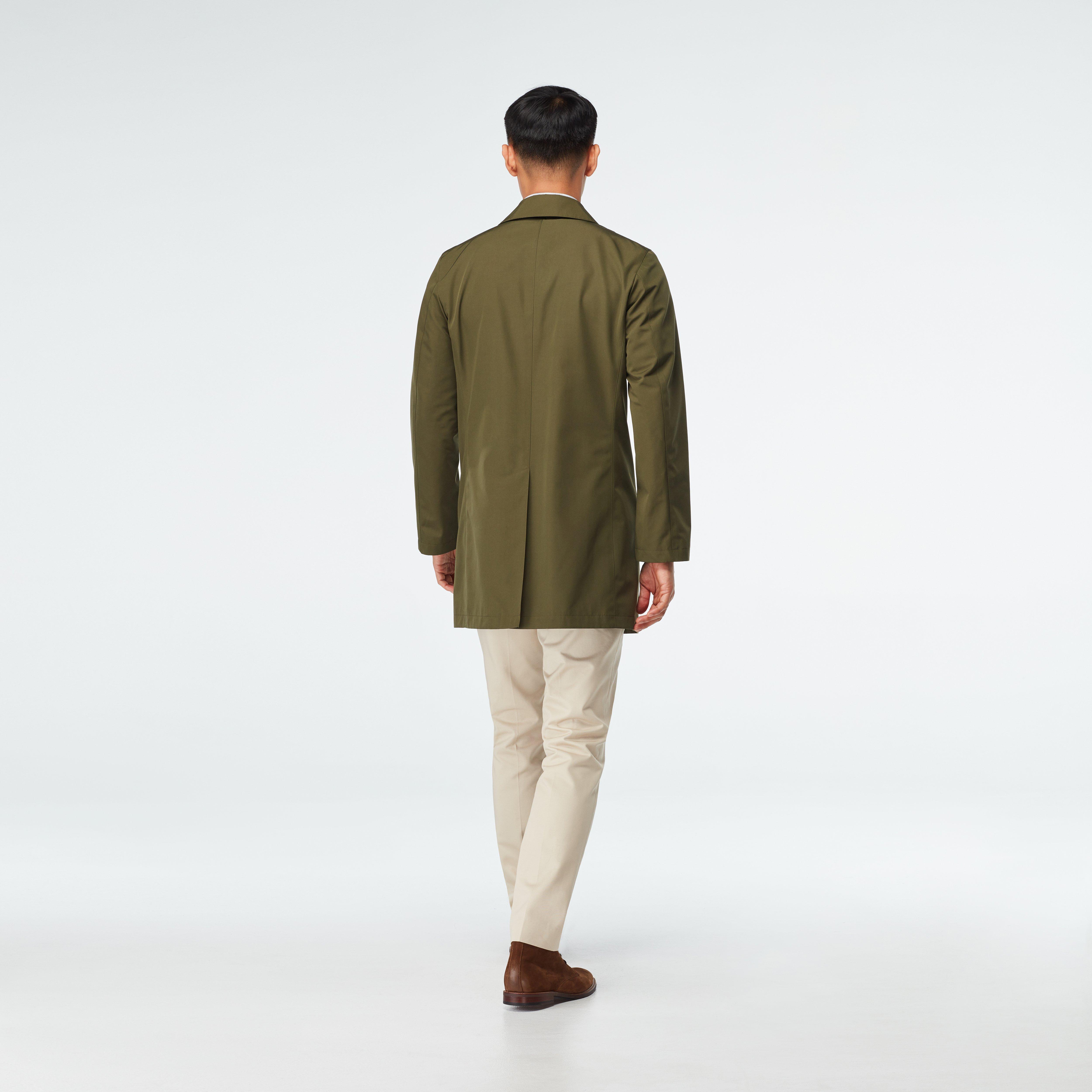 Hadlow Olive Raincoat
