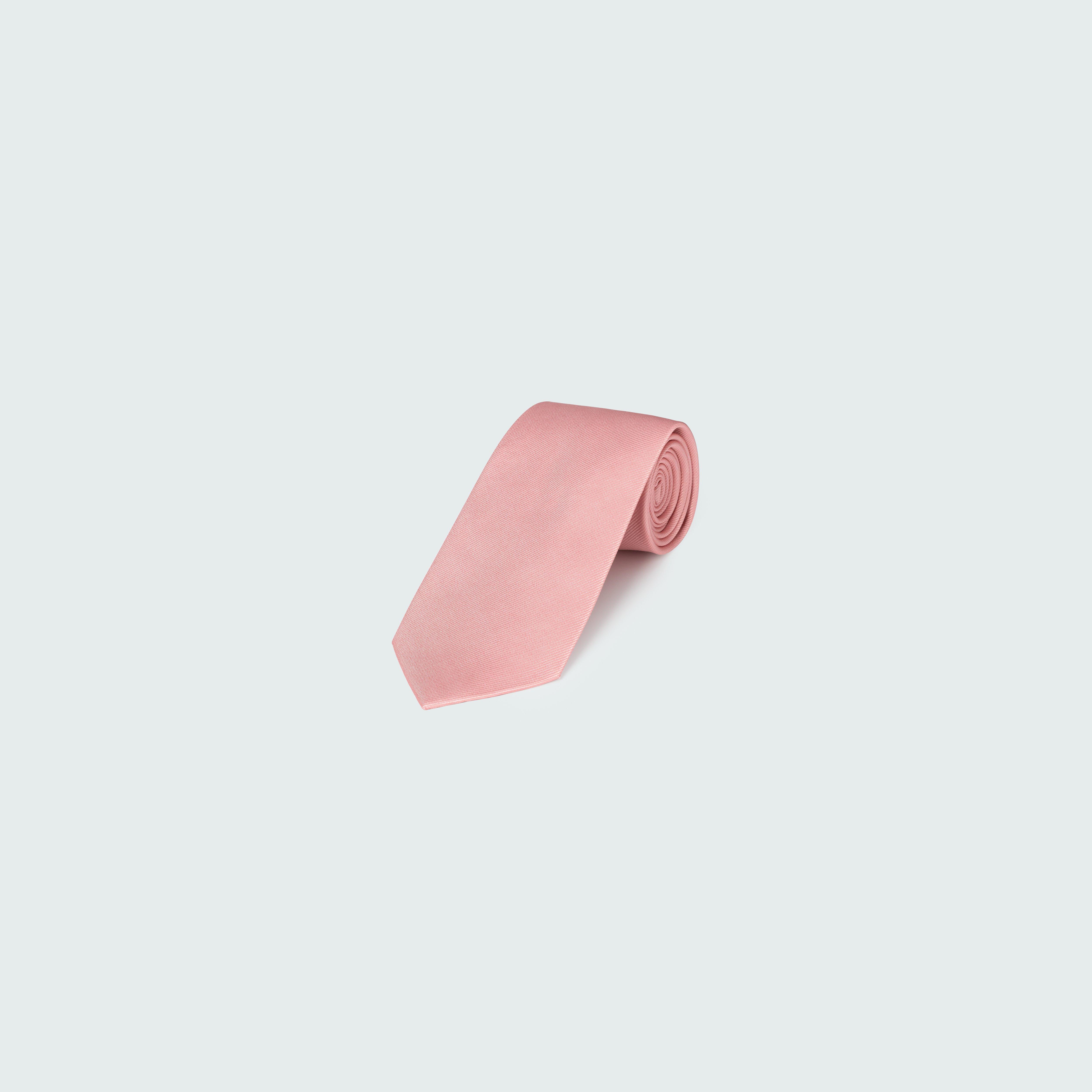 Deep Coral Silk Tie