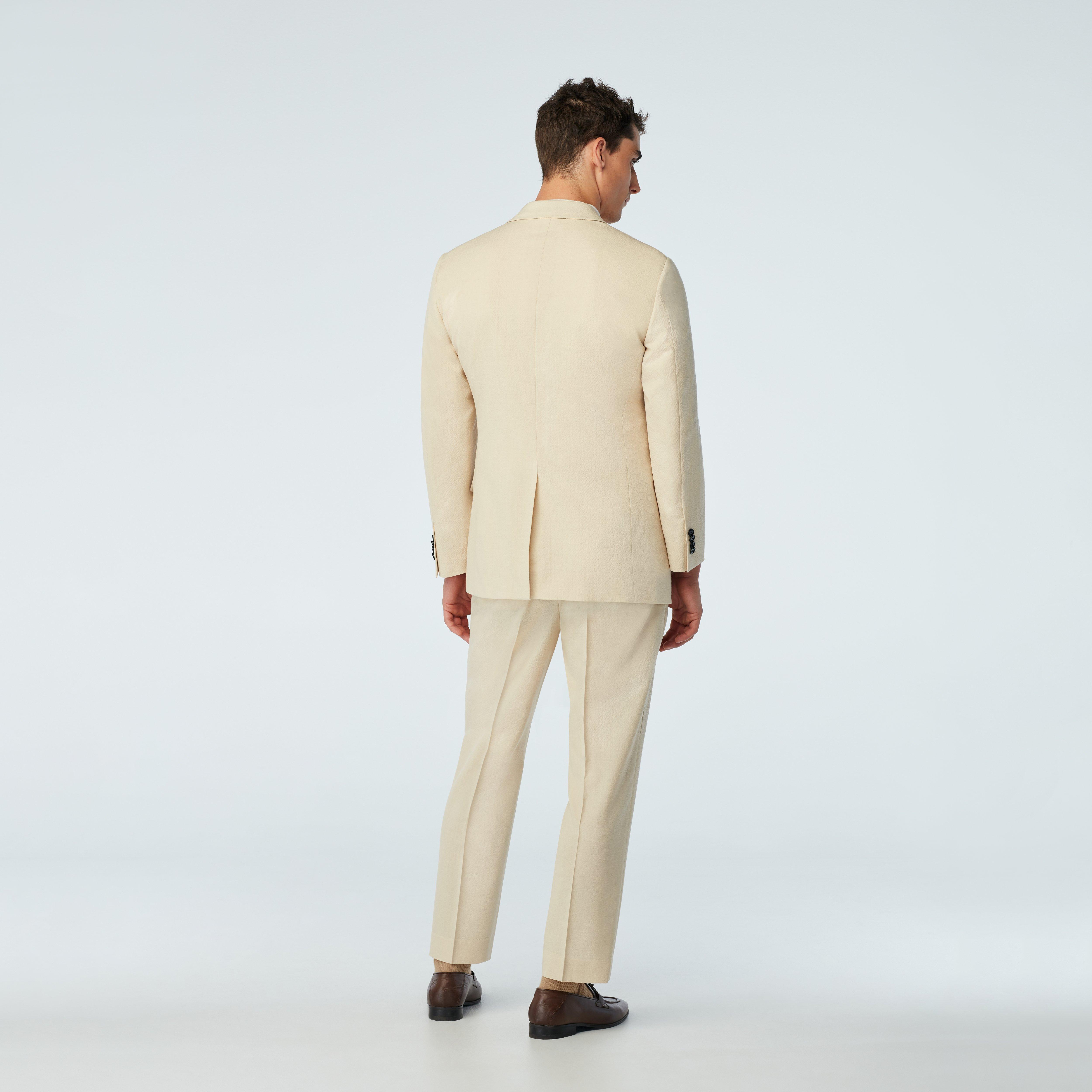 Stapleford Seersucker Cream Blazer