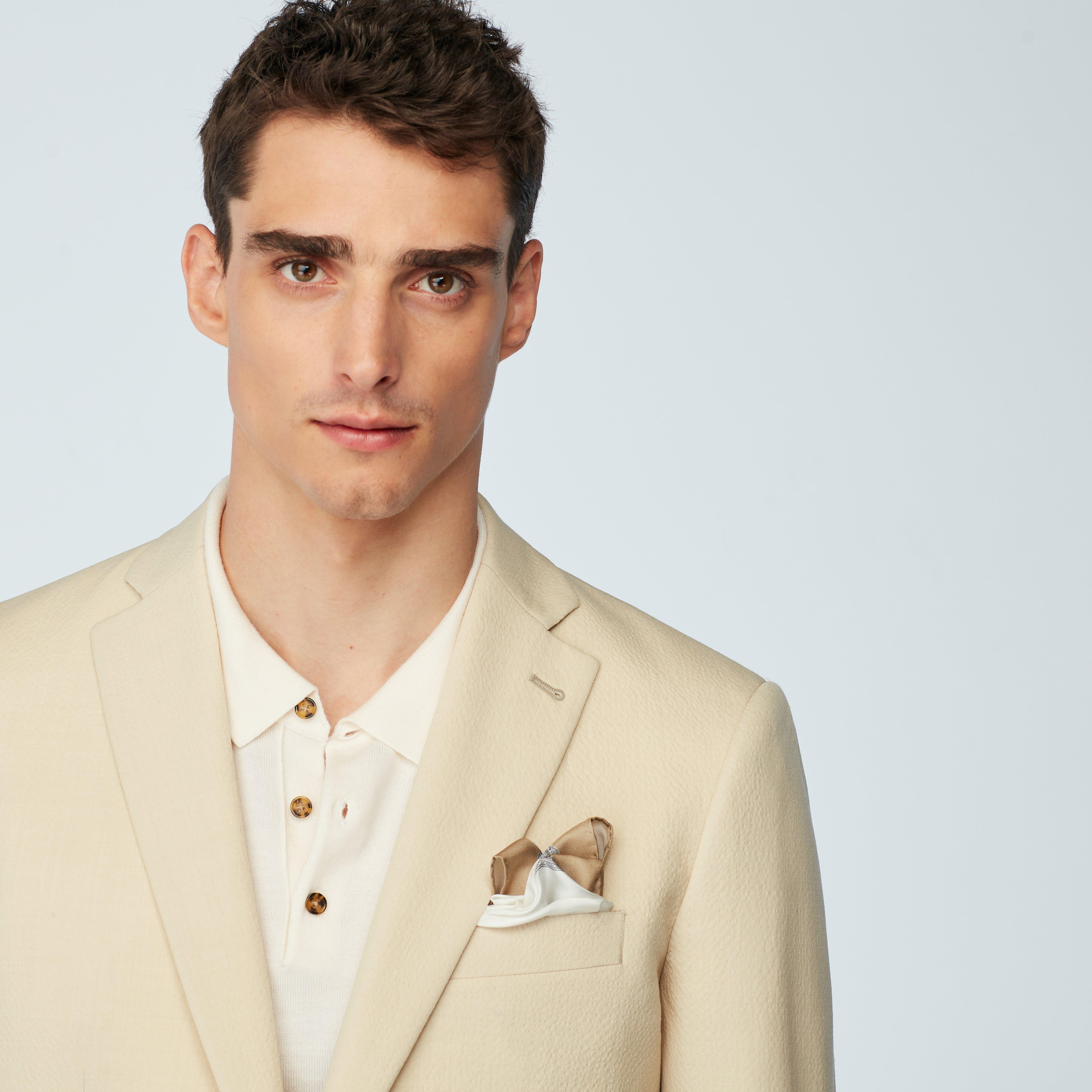 Stapleford Seersucker Cream Blazer