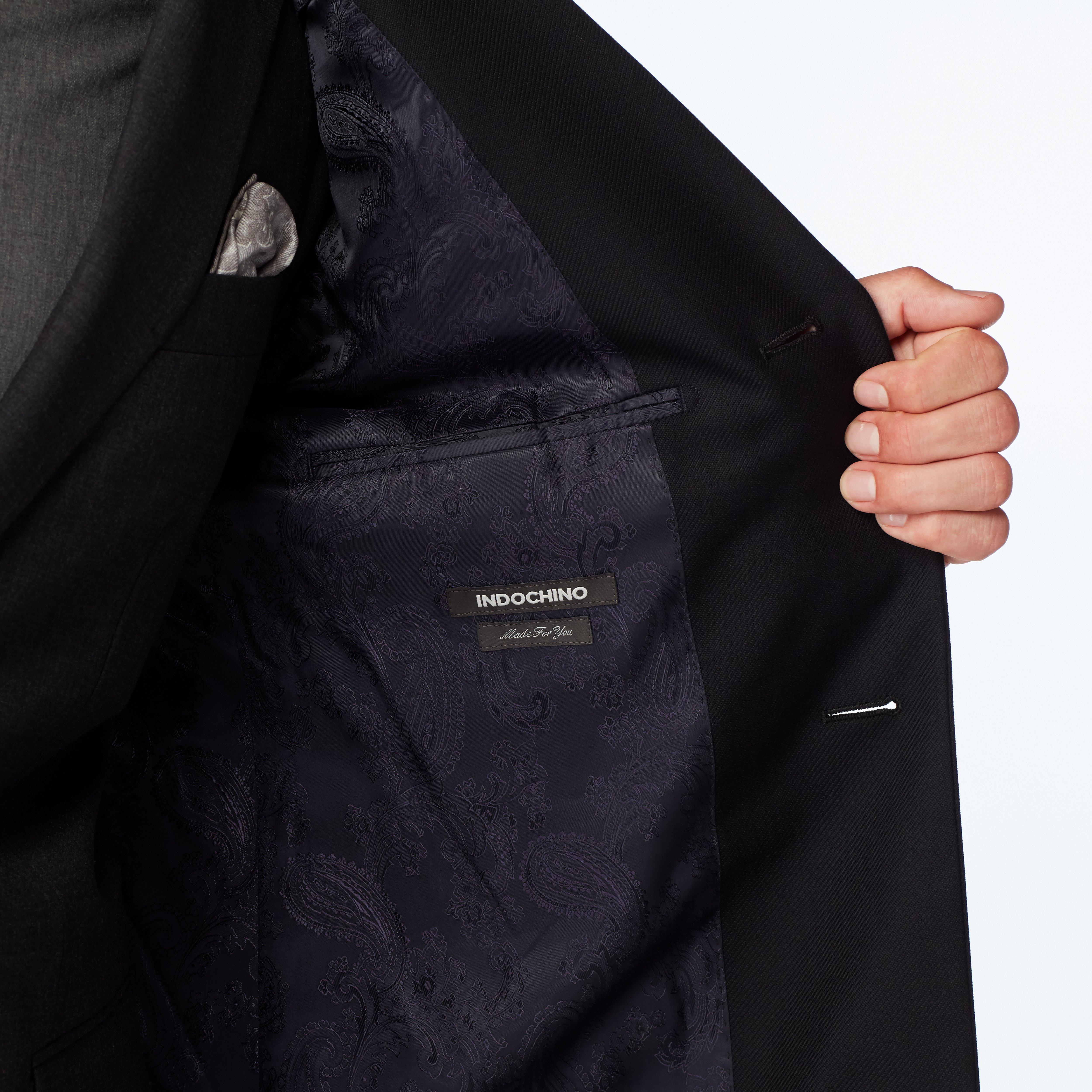 Hatton Twill Black Overcoat