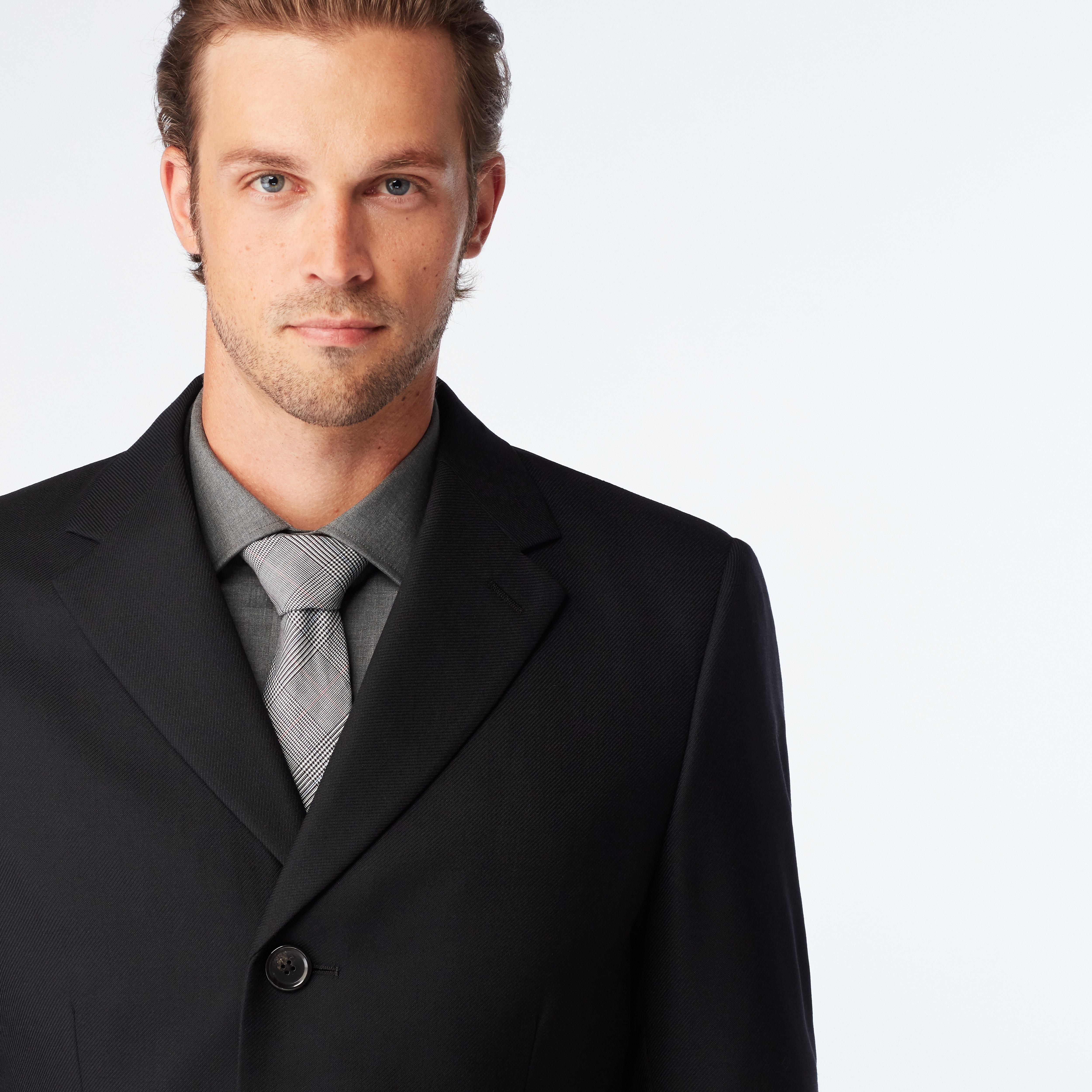 Hatton Twill Black Overcoat