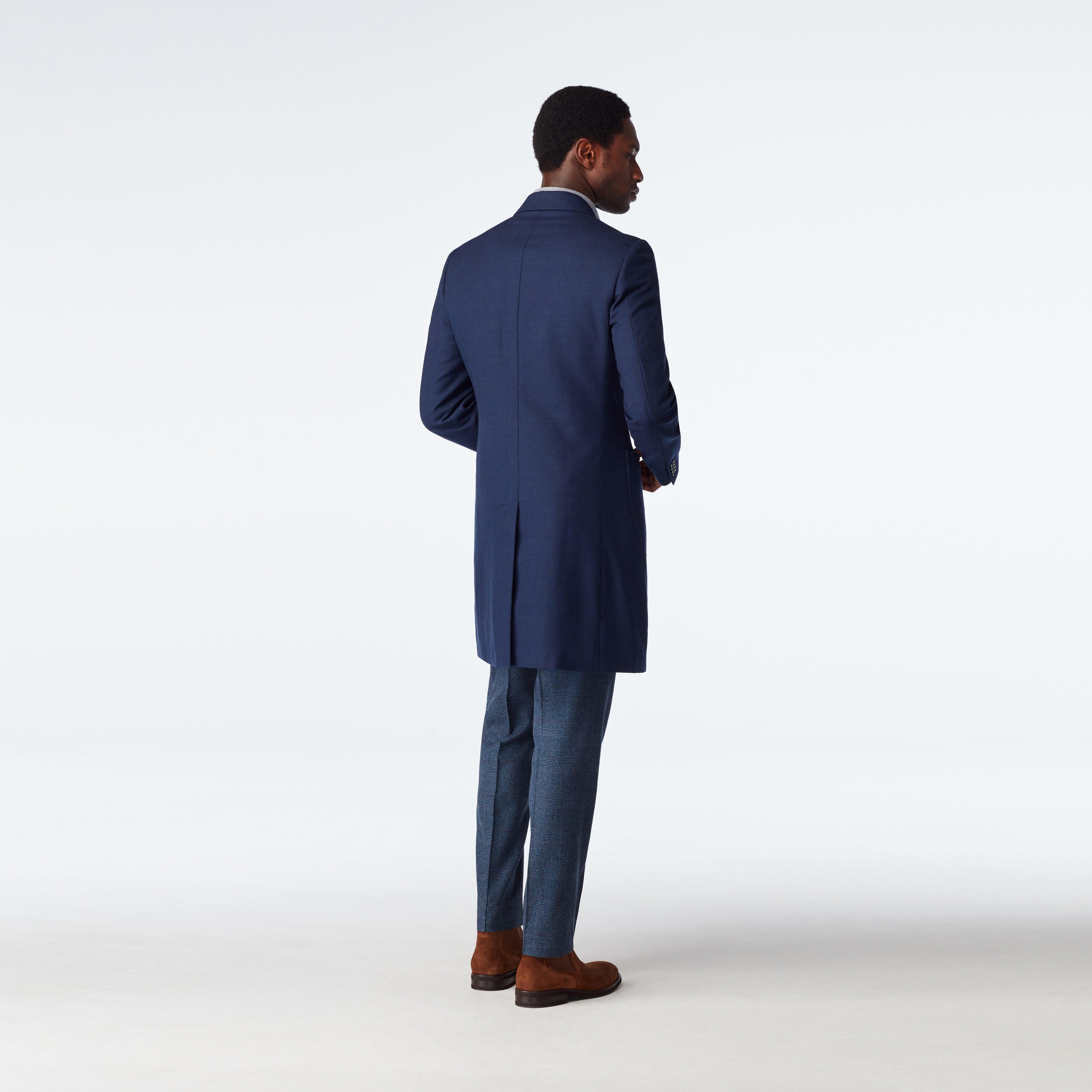 Hatton Twill Navy Overcoat 2 Hatton Twill Navy Overcoat