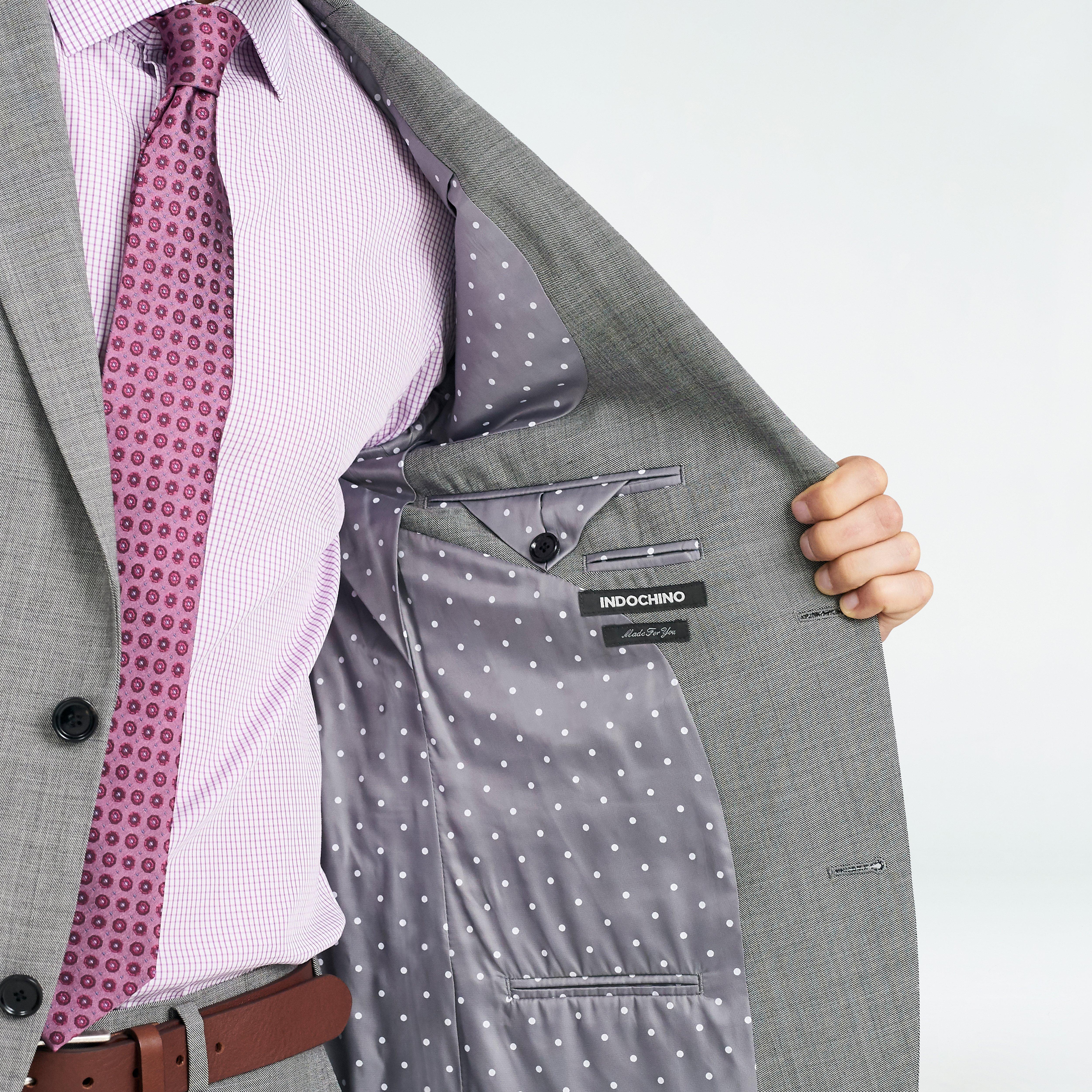 Hayle Sharkskin Light Gray Blazer 3 Hayle Sharkskin Light Gray Blazer
