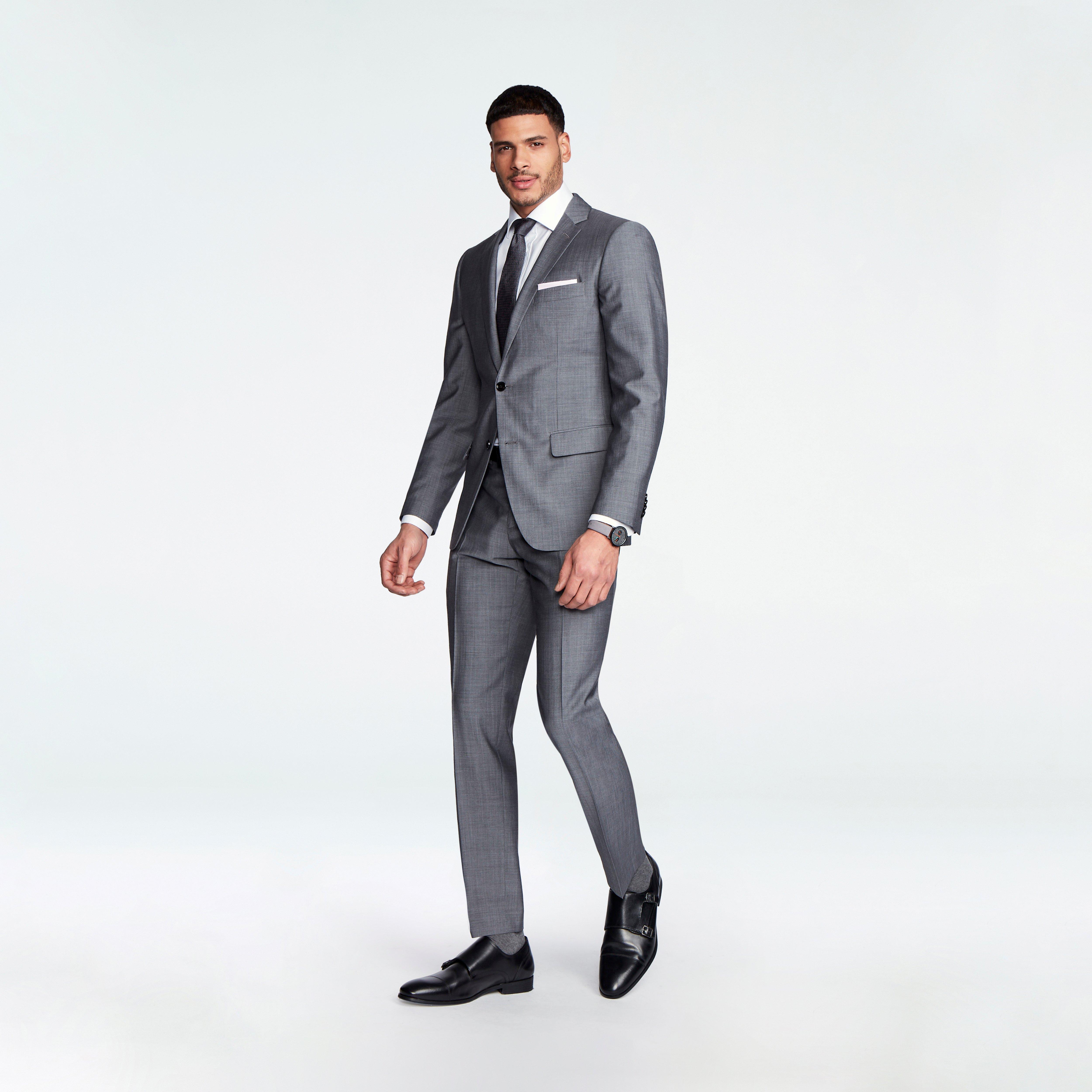 Hamilton Sharkskin Gray Suit 1 Hamilton Sharkskin Gray Suit