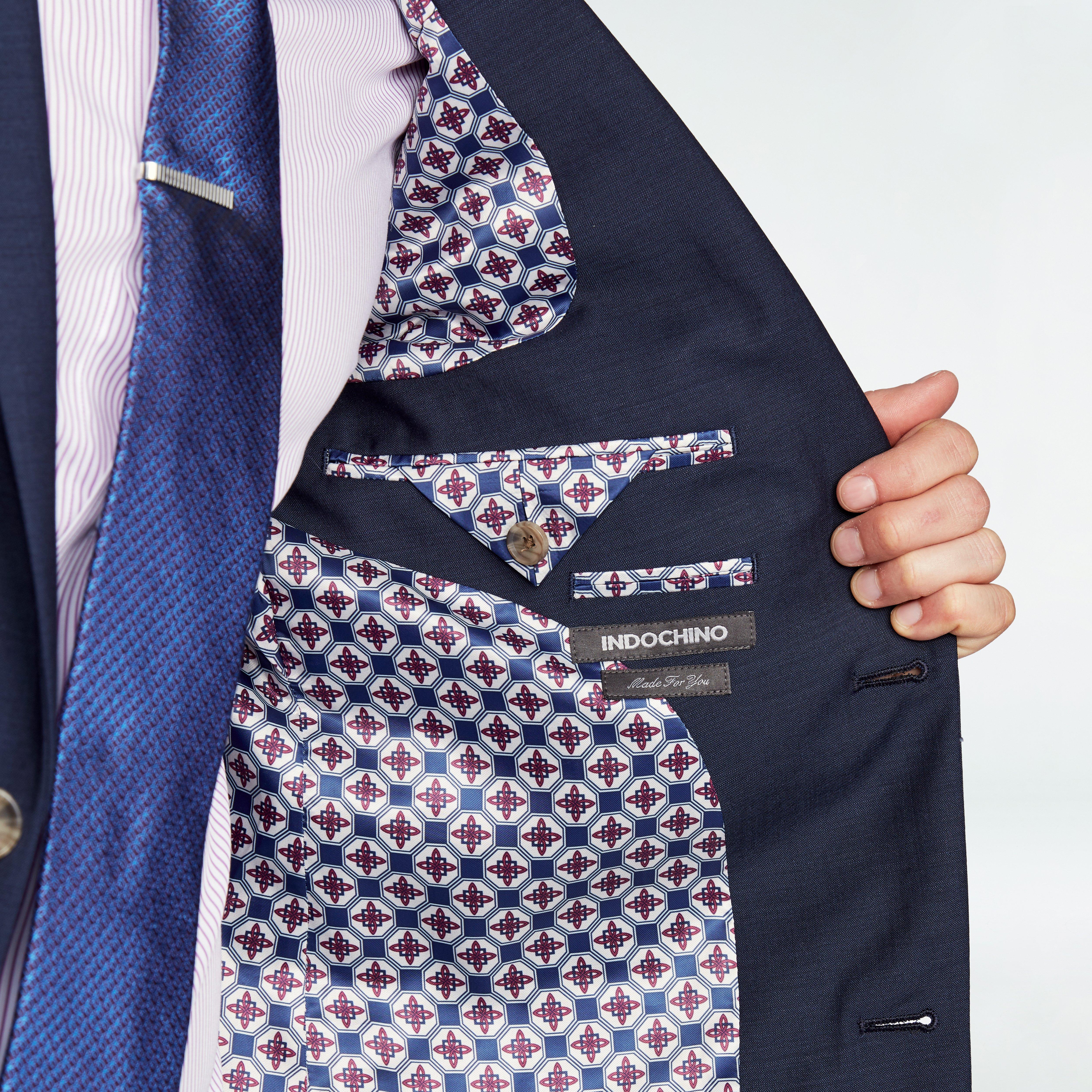 Hamilton Sharkskin Navy Suit 5 Hamilton Sharkskin Navy Suit