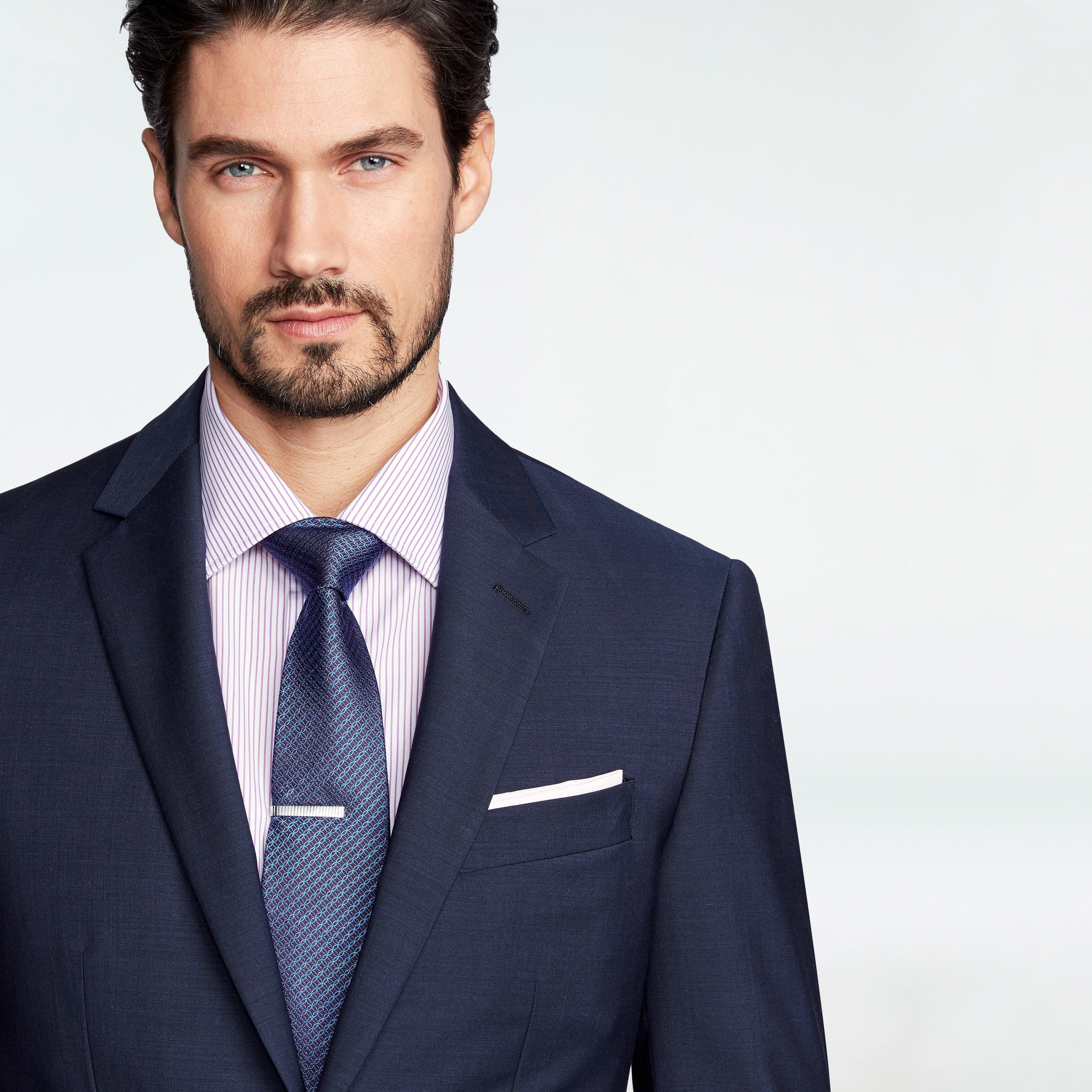 Hamilton Sharkskin Navy Suit 6 Hamilton Sharkskin Navy Suit