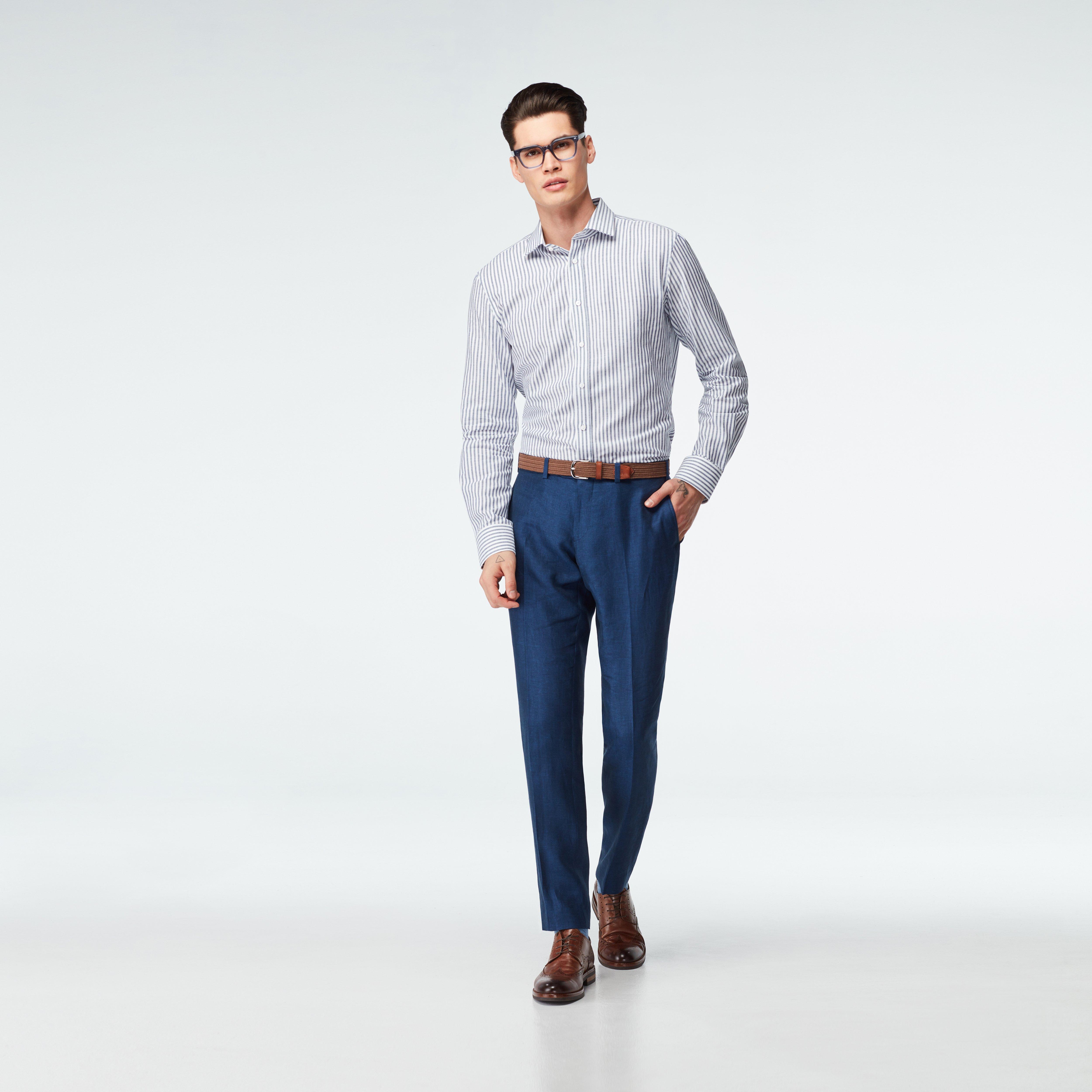 Sailsbury Linen Blue Pants