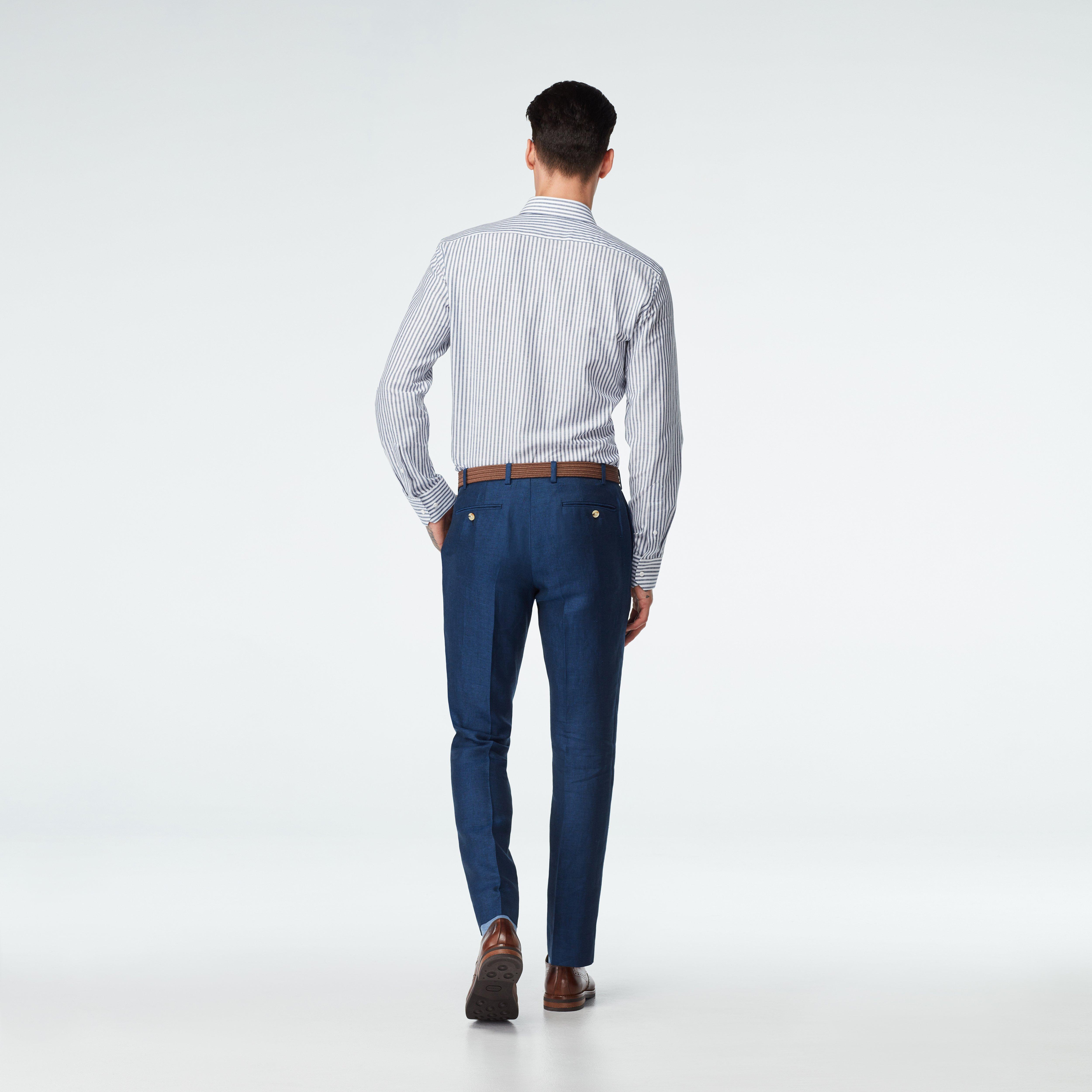 Sailsbury Linen Blue Pants