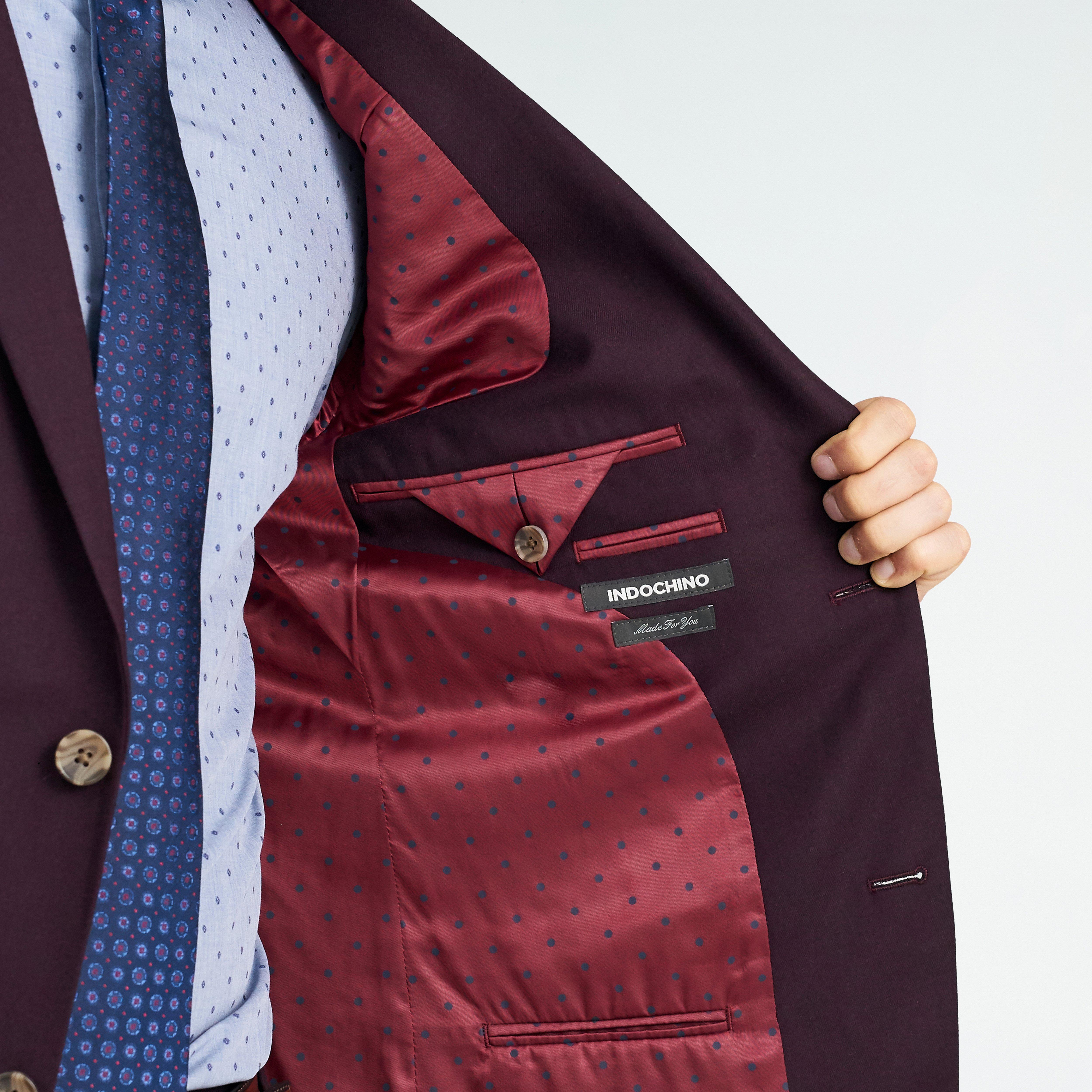 Hayward Flannel Burgundy Blazer