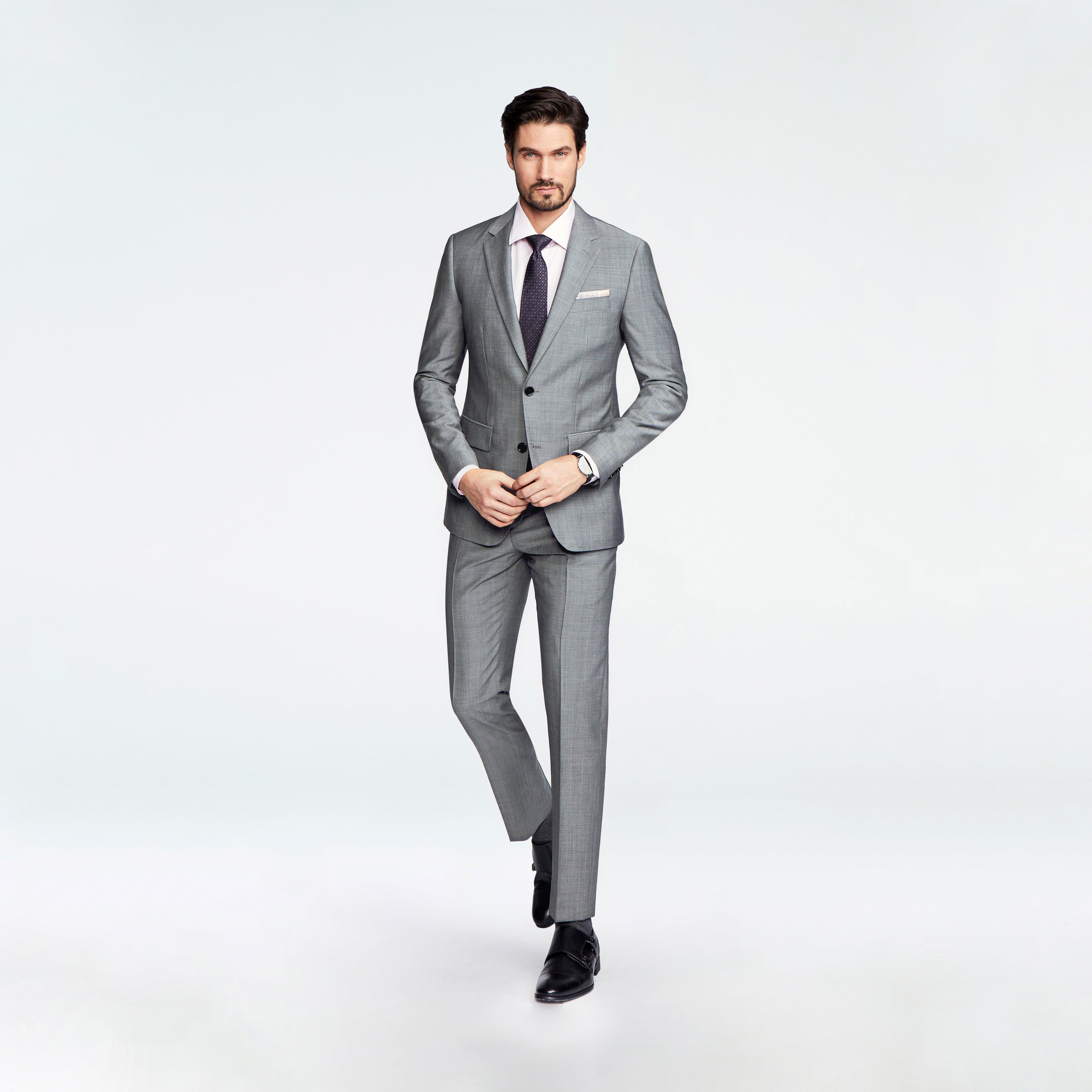 Hamilton Sharkskin Light Gray Blazer