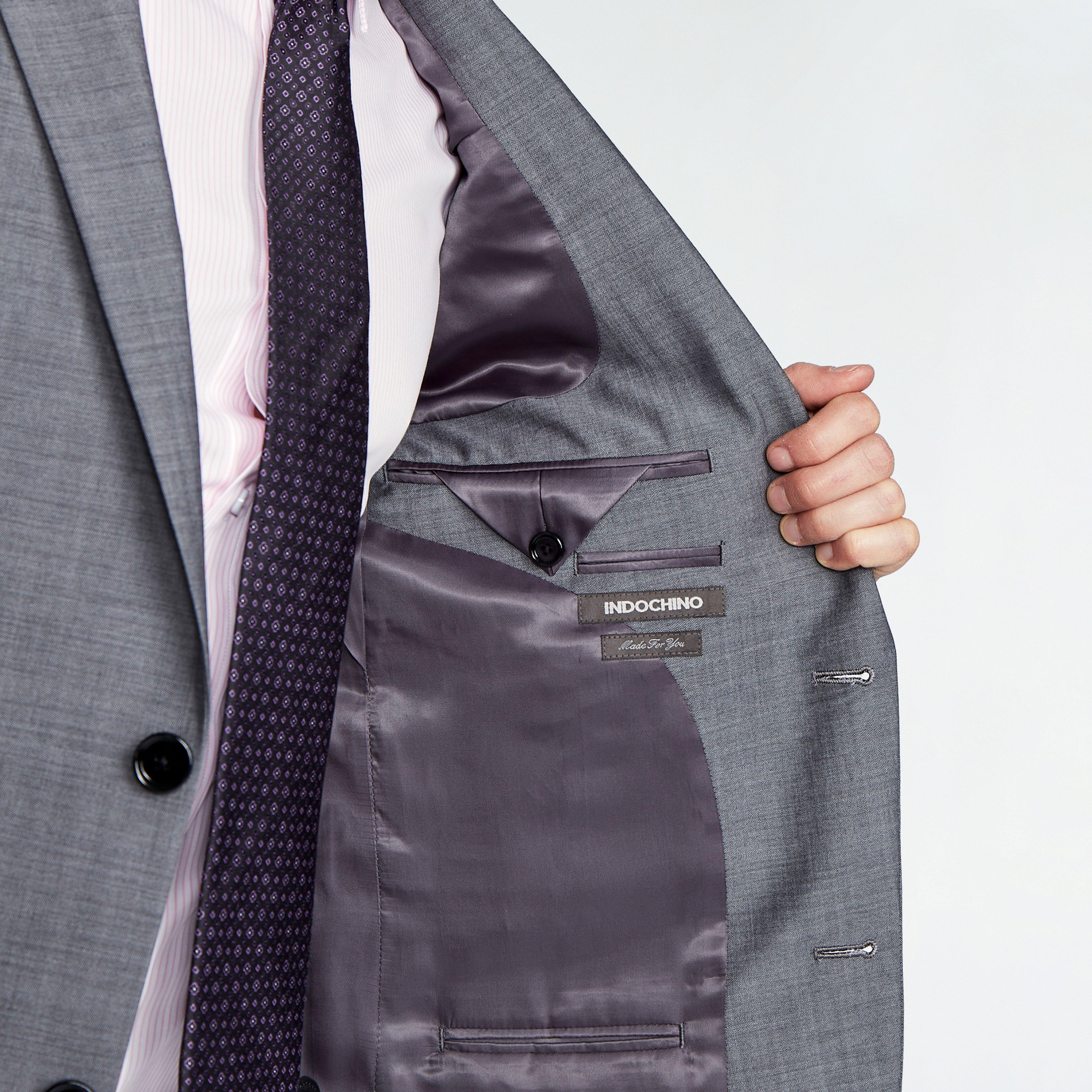 Hamilton Sharkskin Light Gray Blazer 5 Hamilton Sharkskin Light Gray Blazer