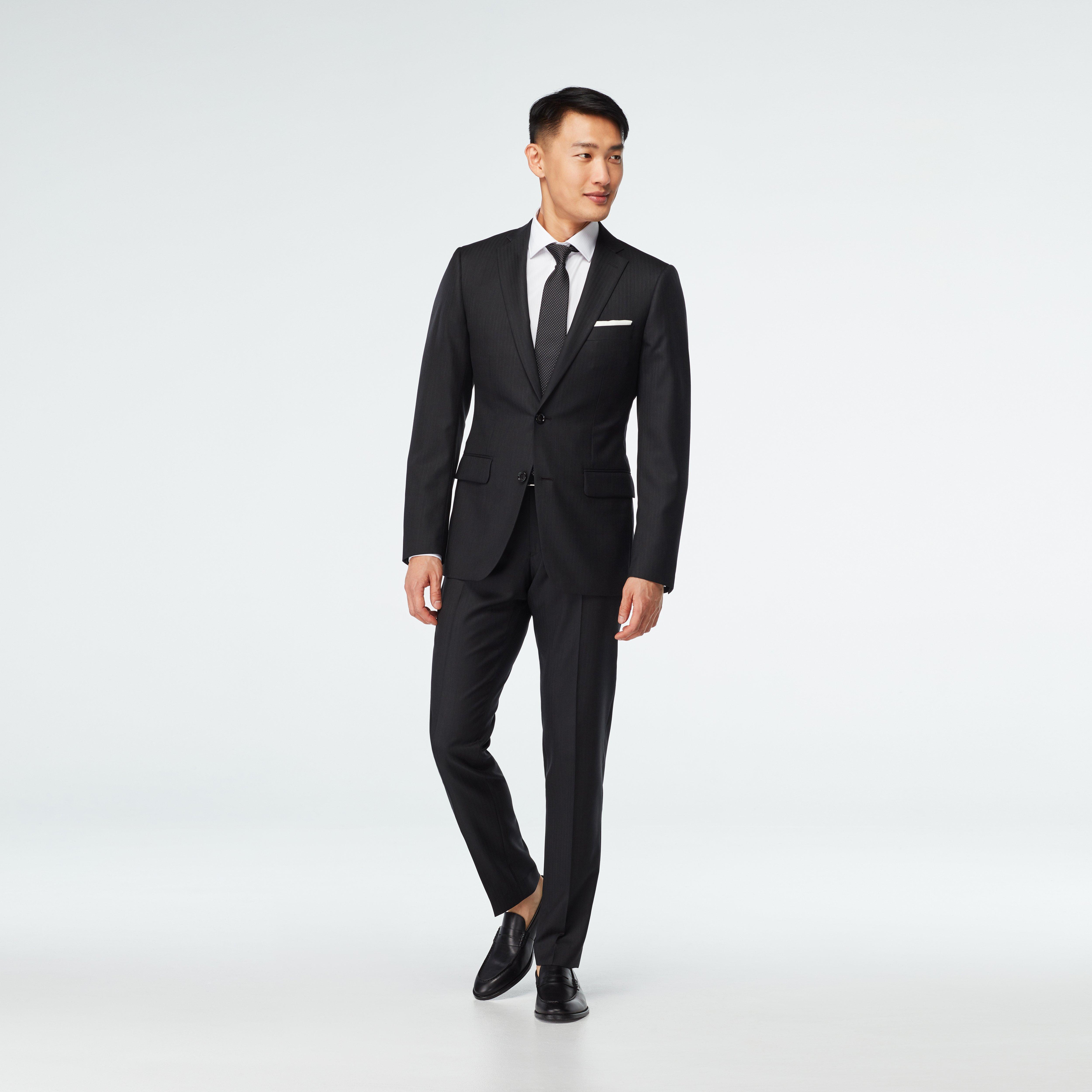 Highbridge Herringbone Black Blazer