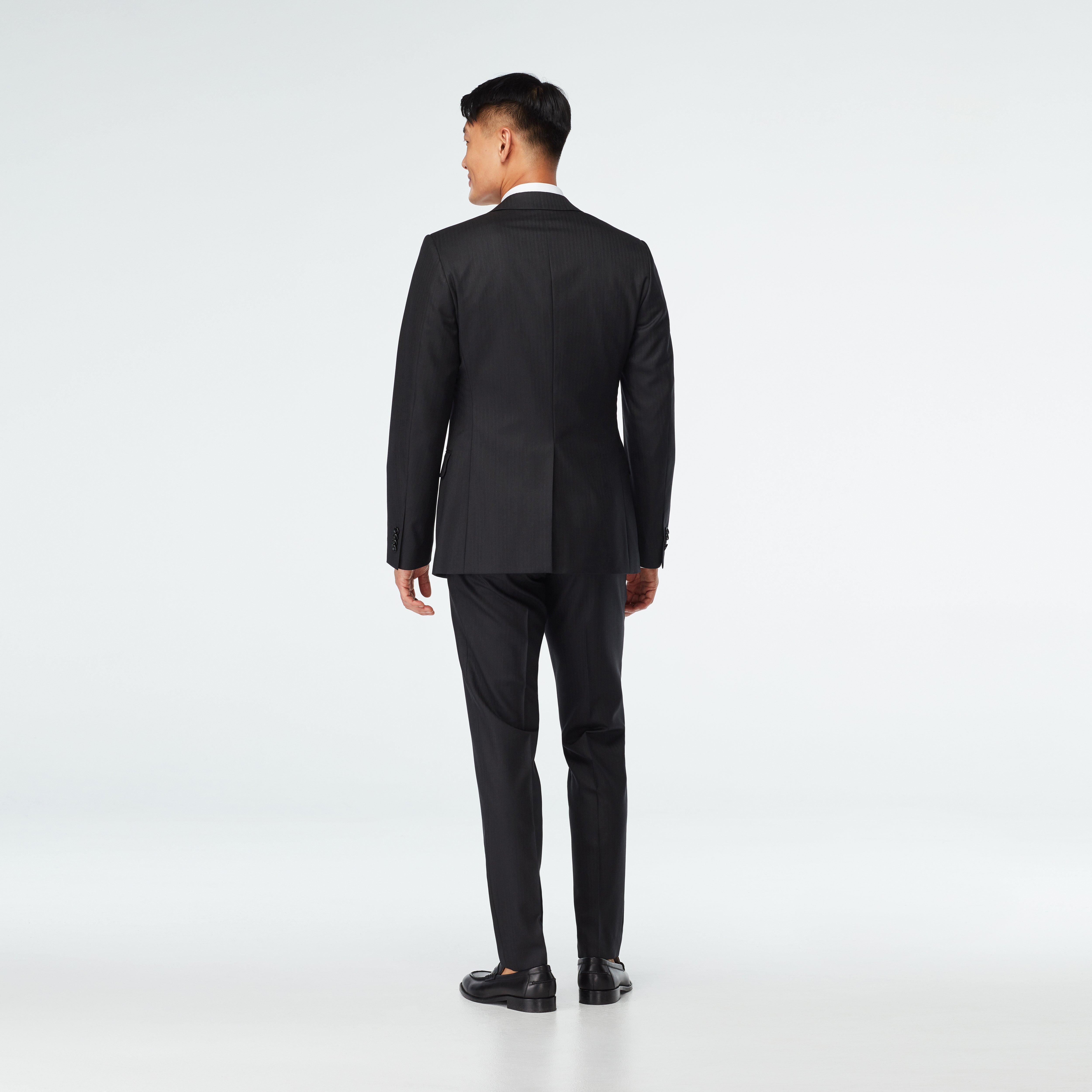 Highbridge Herringbone Black Blazer