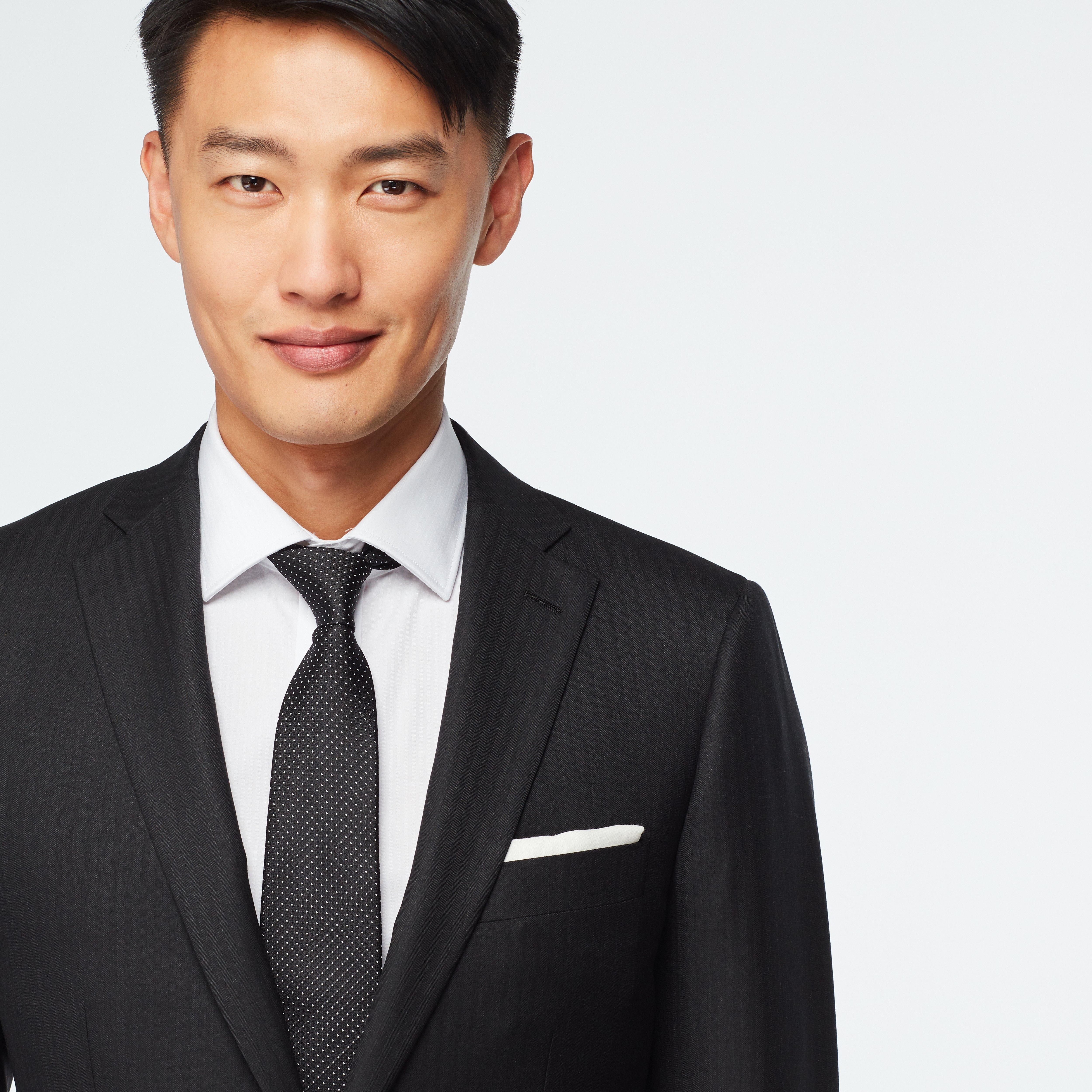 Highbridge Herringbone Black Blazer