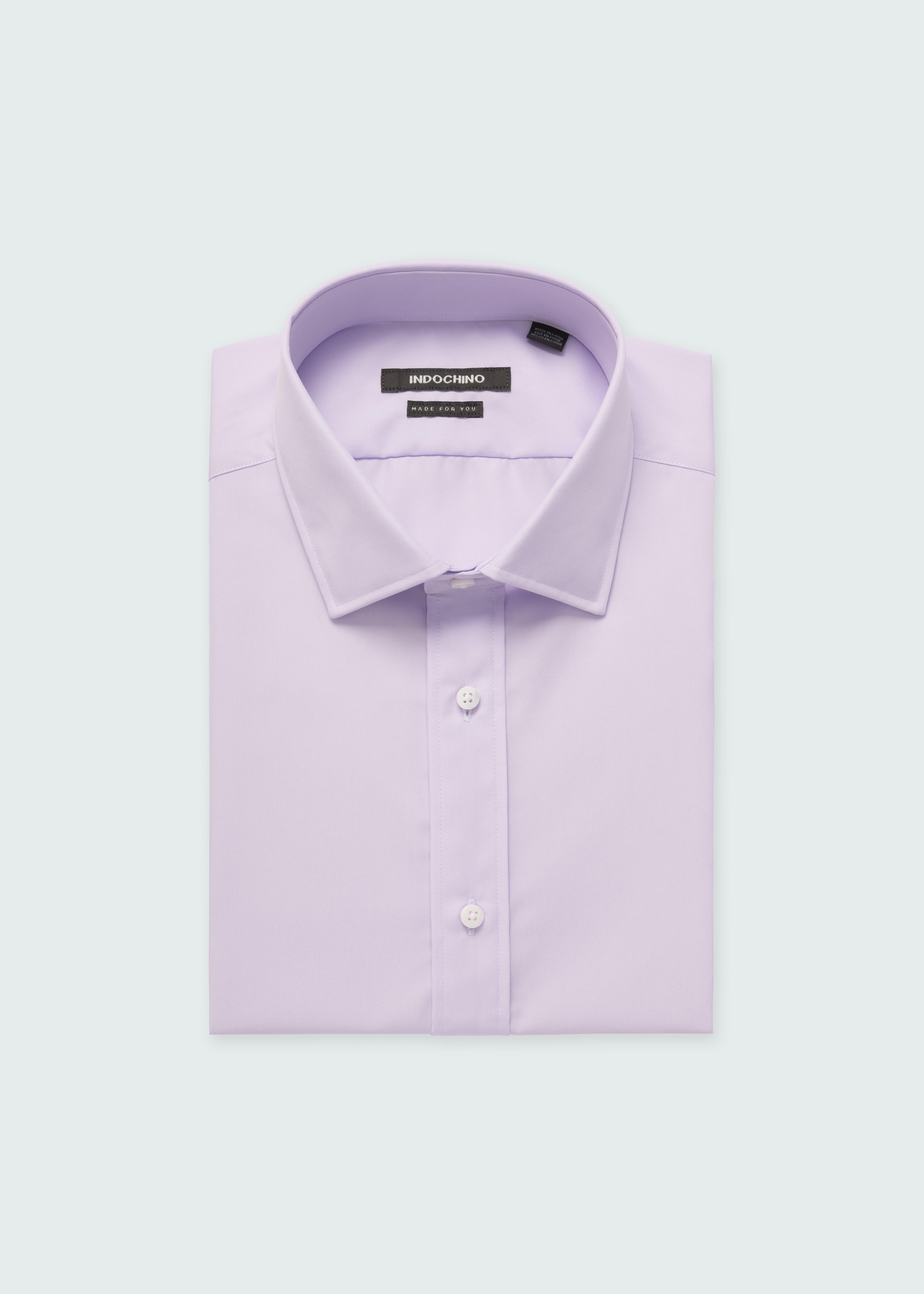 Helston Anti-Wrinkle Lavender Shirt