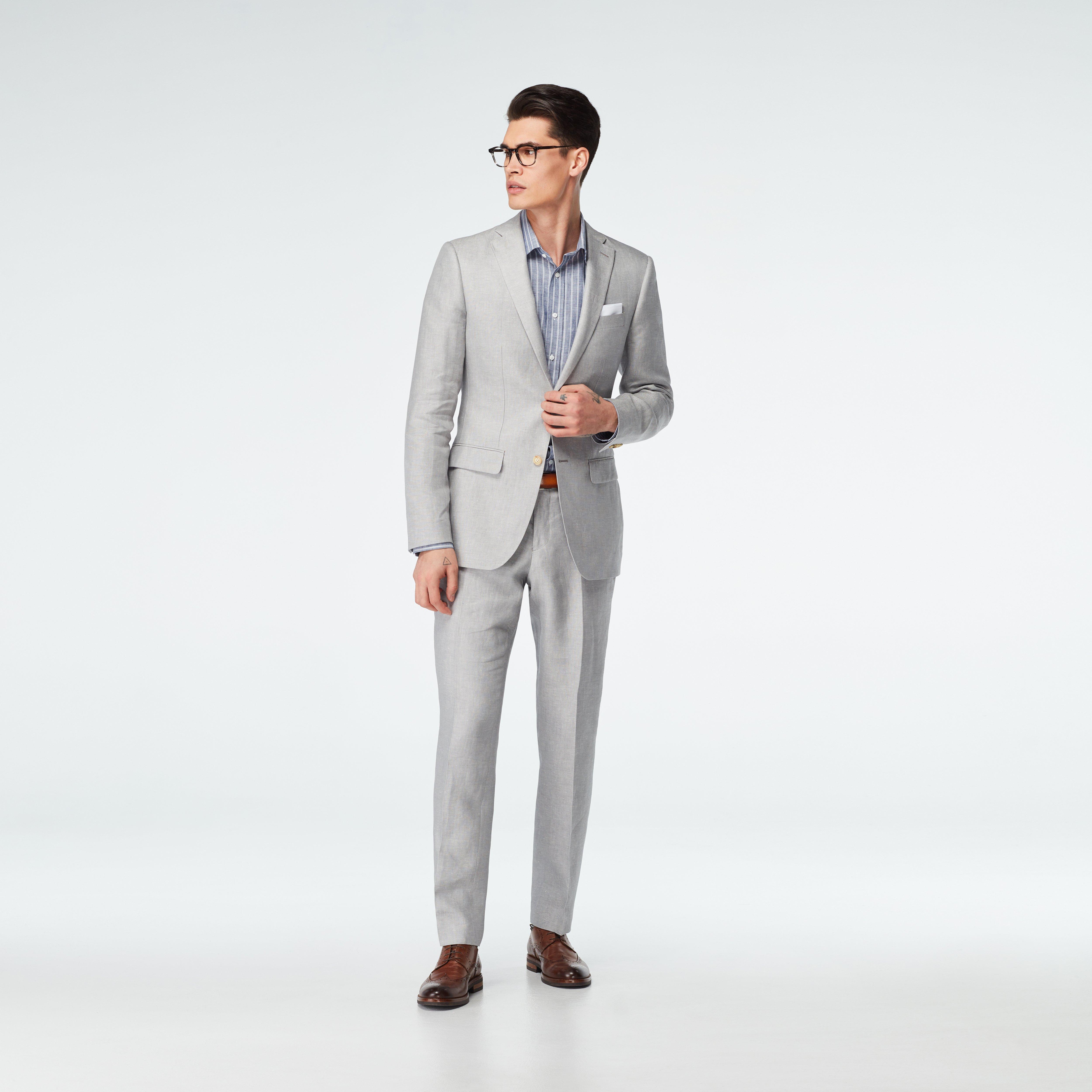 Sailsbury Linen Gray Suit